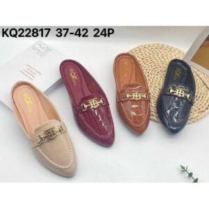 Classy Bow Sparkle Slides Mules Ladies Flat Shoes size 37 to 42 (below price is for 50 pairs) good in Tanzania
