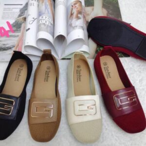 Spring Fashion Flat Shoes Women Quality Metal Slip on Loafer Shoes Ladies Flats Big Size 37-41 (below price is for 30 pairs) goods in Tanzania