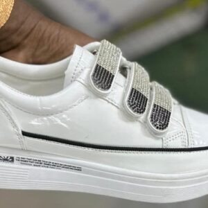 Crystal Platform Sneakers Women 2023 Spring New pu Leather Casual Shoes Woman Thick Sole Bling Sneakers Zapatillas size(36-41) Goods in Kenya