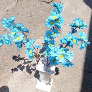 Faux Chamomile Flower Realistic Looking Single Branch Chamomile Flower Fake Plant +vase deco(Goods in Kenya)