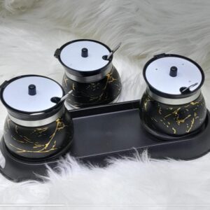 Condiment sugar dish 3 pcs set (already in kenya)