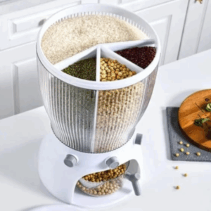Partitioned rotation cereal dispenser (already in kenya)