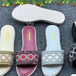 30Pairs Classy Glitter Sandles Size( 37-41 )(Goods in Tanzania)