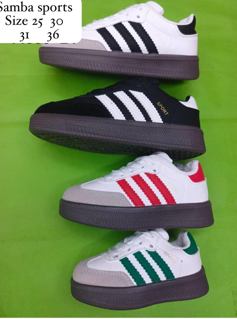 20pair mixed color and and sizes kids samba shoes (below price is 20pairs) already in kenya