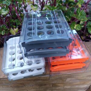 32 Grid Egg Tray Holder Double -Layer Fridge drawer storage (already in kenya)