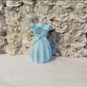 Vase with ribbon mixed color (already in kenya)