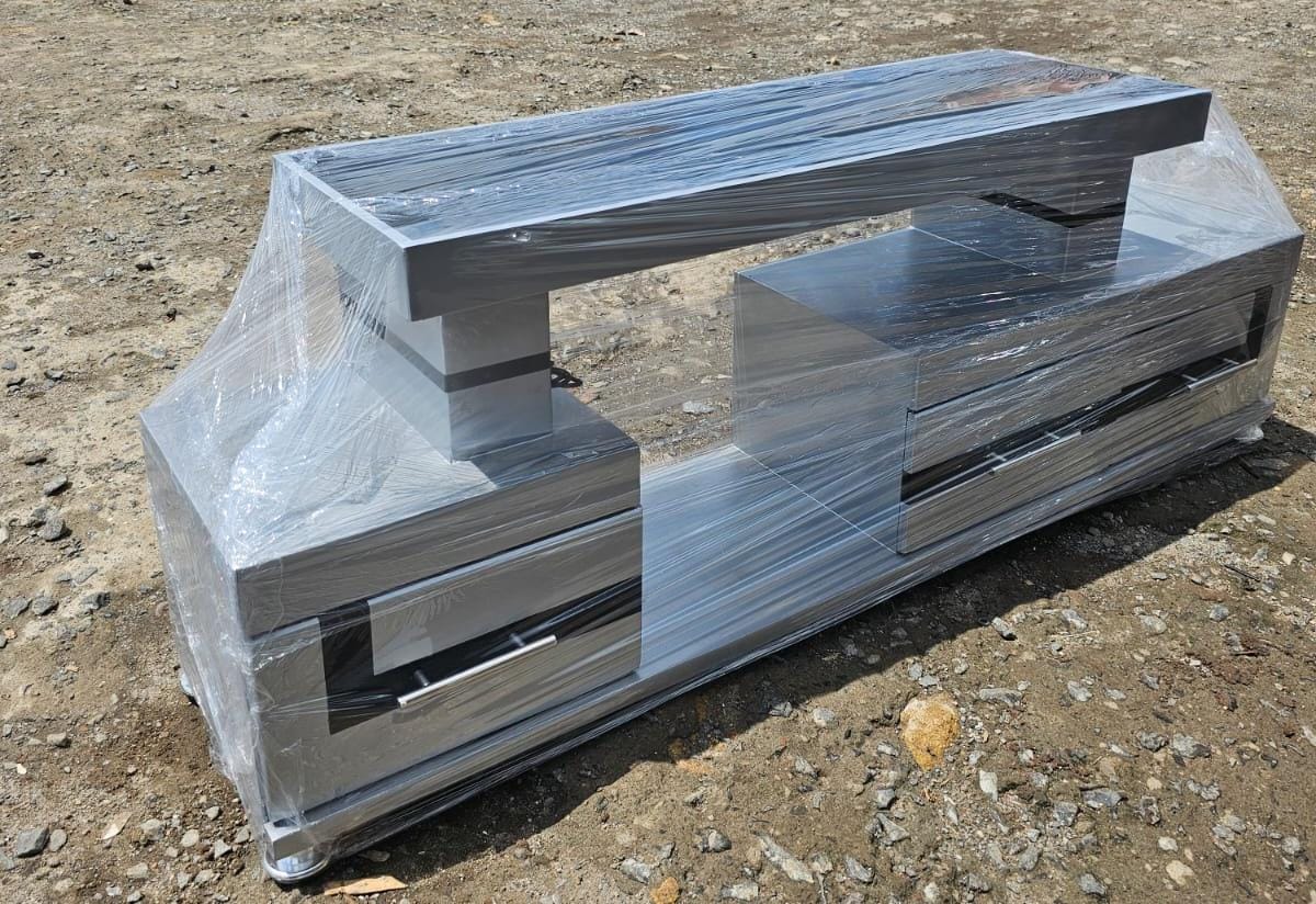 Tv Stand Gray With Led Lights(GOODS IN KENYA)