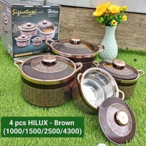 Signature 4pcs Hilux Hotpots Insulated Casserole Serving Dish hotport