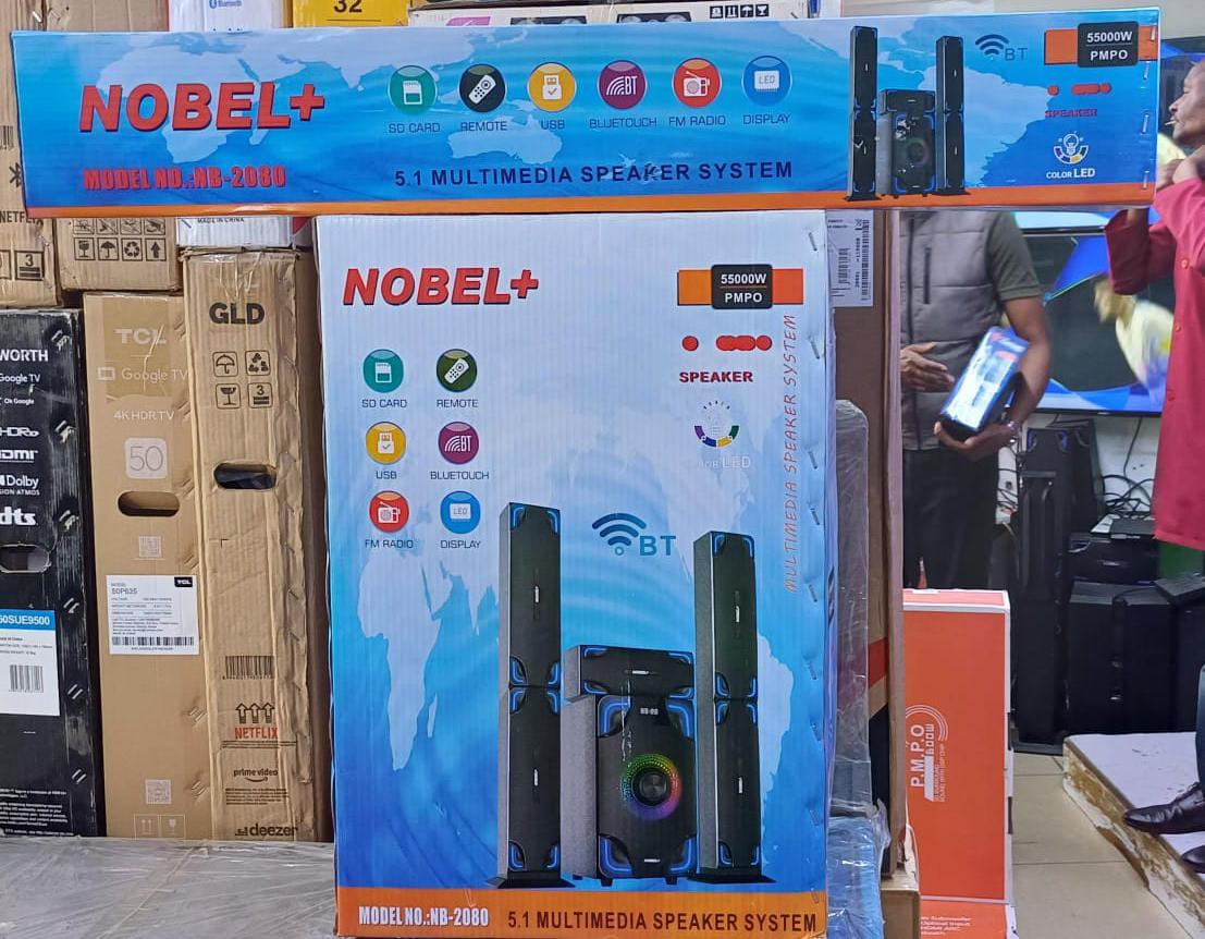 Nobel TALL BOY SPEAKERS-BT HOMETHEARE-55000W PMPO- NB 2080 (Goods in kenya)