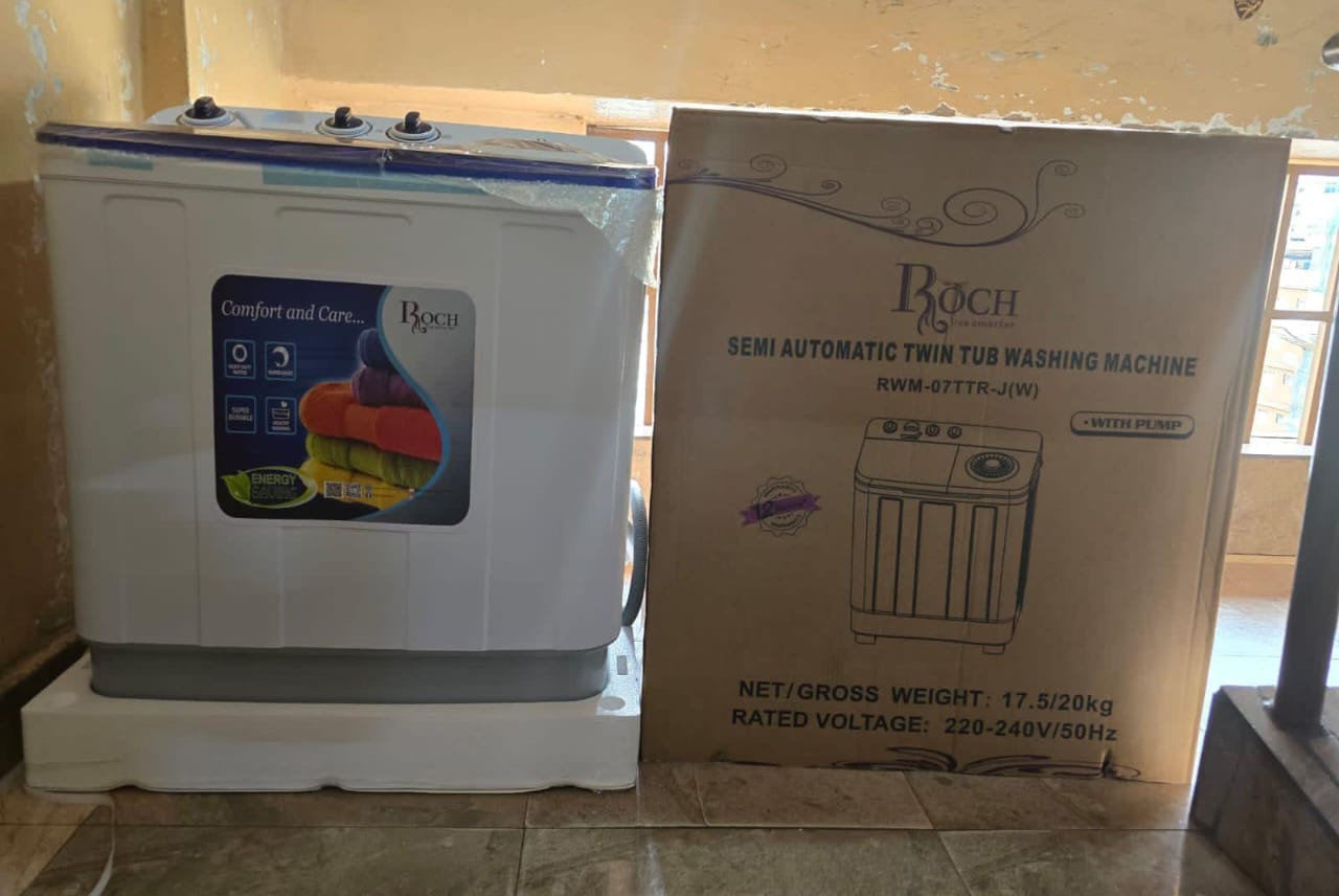 Roch 7.5kgs twin tub washing machine(GOODS IN KENYA)