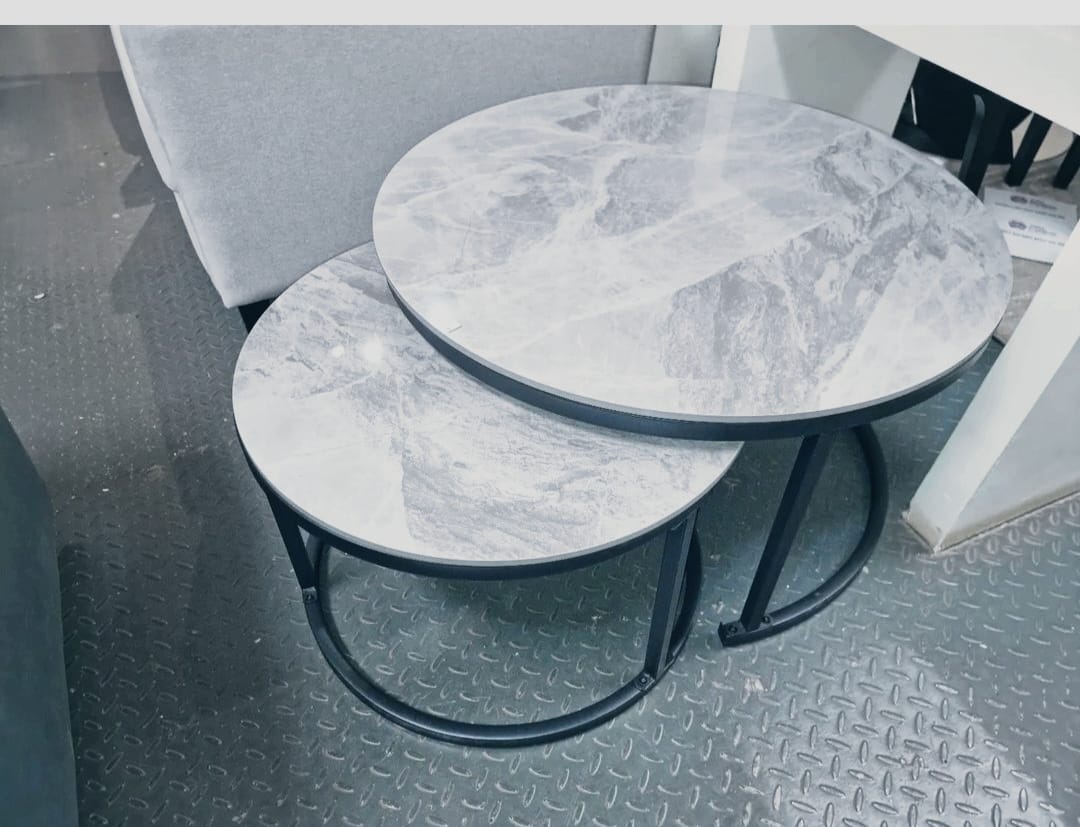 LUXURY PURE MARBLE TOP NESTING COFFEE TABLES(goods in kenya)