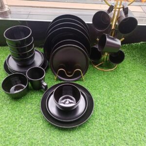 All black dinner set (goods in kenya)