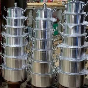 Original Tornado (TC) Cookware Set Sufuria with Free( 2 pcs Plastic service Spoons and 1 Scotch )(goods in kenya)