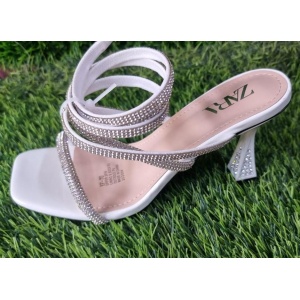 Luxury Stone Strap High Heels