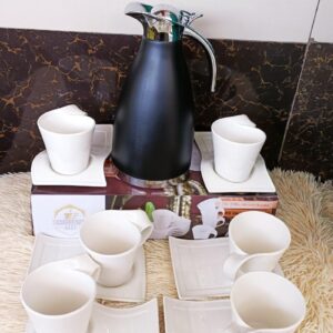 New in🤩‼️13 pcs Tea sets The only tea sets giving Kenyans sleepless nights Contains:👇🏼 ~6 pcs wavy cups ~6 pcs wavy saucers ~1 flask(2 litres)