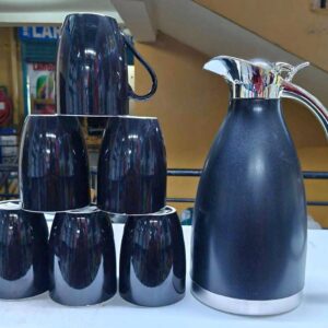7 Pcs Breakfast set ▪️6 mugs ▪️1 flask