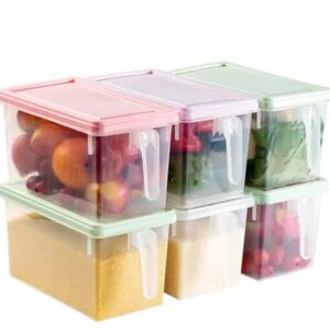 5kgs plastic food storage with handle lid for 2pcs