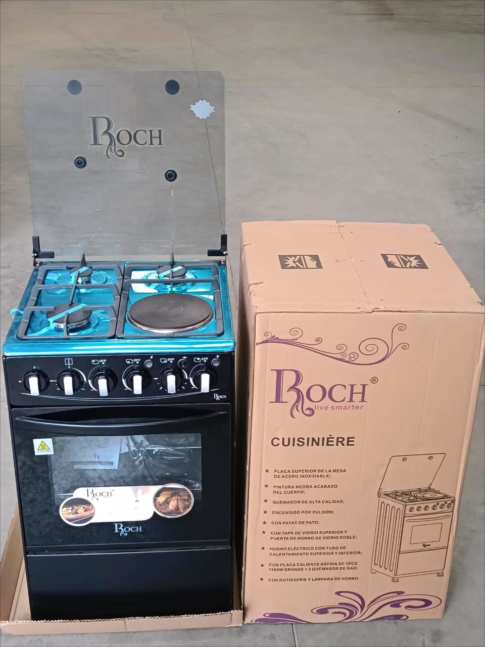 🔥🔥Roch black 50×55 standing 3+1 cooker(goods in kenya)