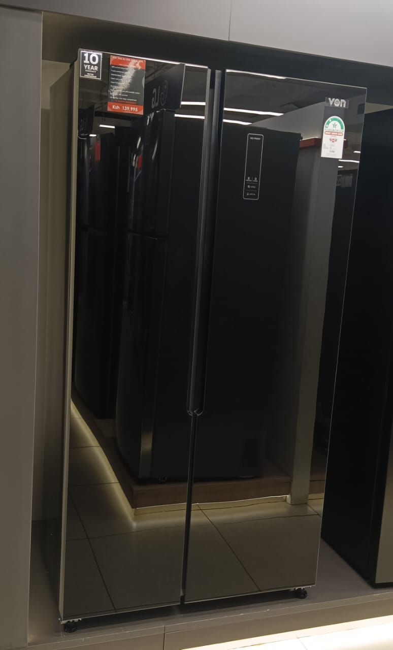 Von 429 litres side by side refrigerator(goods in kenya)