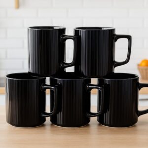 🔥🔥6pcs all black japanese mugs(goods in kenya)