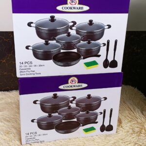 Tc 14pcs nonstick cookware(goods in kenya)