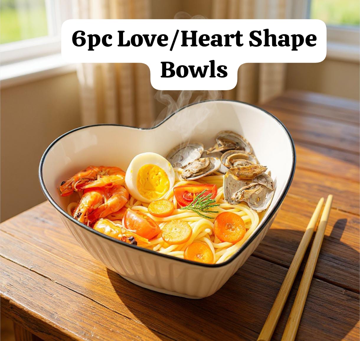 7" Love/Heart Shape Bowls(goods in kenya)