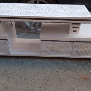 TV STAND WITH LED LIGHTS FITTED SUPPORT UPTO 50 INCH TV SIZE WITH DRAWERS.