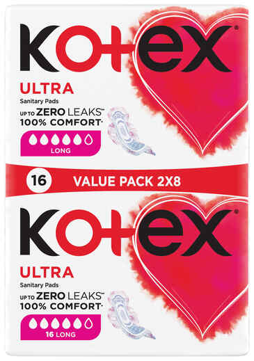 KOTEX ULTRA THIN SUPER DUO 16'S (Only in Nakuru)