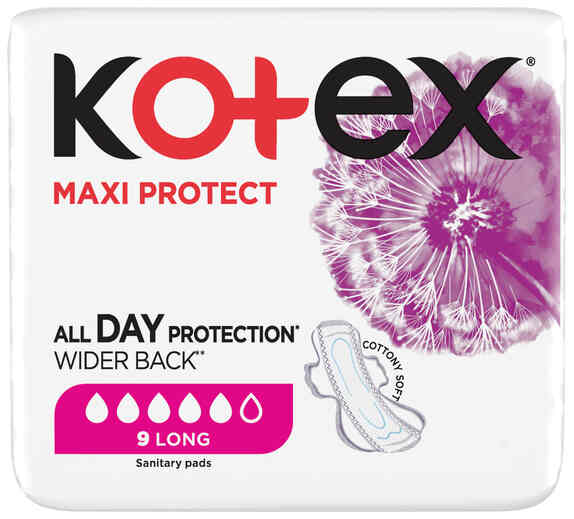 KOTEX MAXI LONG 9'S (Only in Nakuru)