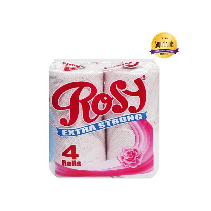 ROSY TOILET ROLL 4'S PINK (Only in Nakuru)