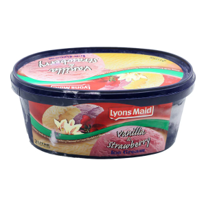 LYONS VANILLA & STRAWBERRY ICE CREAM 2L (Only in Nakuru)