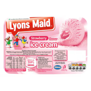 LYONS STRAWBERRY ICE CREAM 4L (Only in Nakuru)