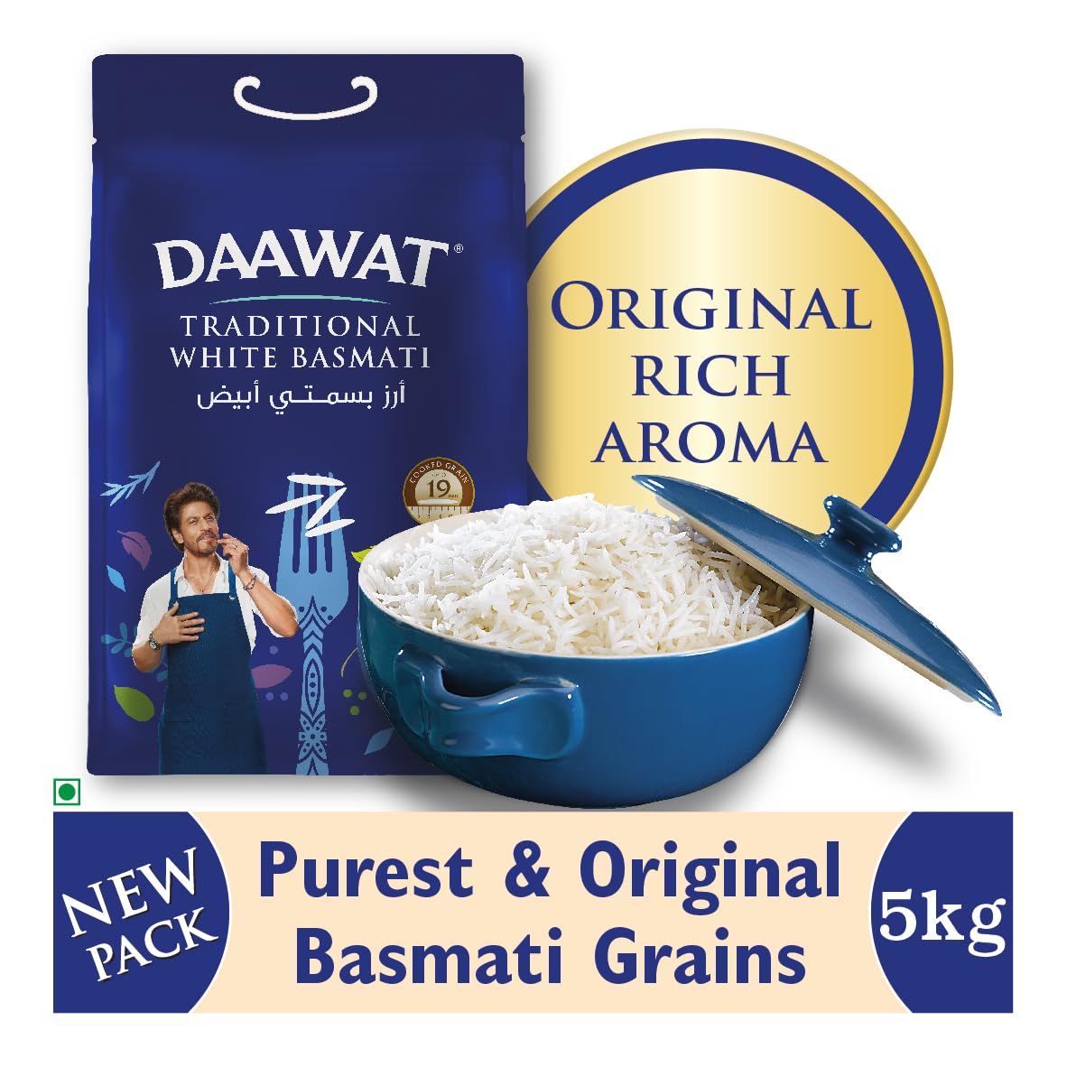 Daawat Traditional White Indian Basmati Rice 5 kg(Only in Nakuru)