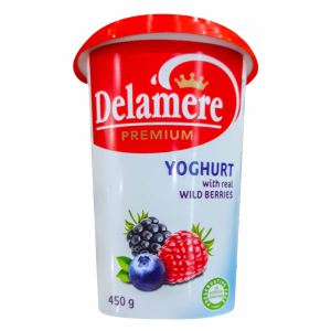 Delamere Premium Real Wild Berries Yoghurt 450ml(Only in Nakuru)