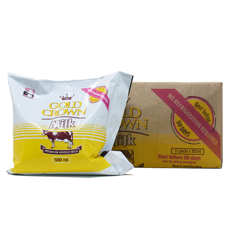 KCC Gold Crown Milk ESL 500ml x 12 packets(only in Nakuru)
