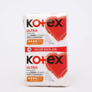 KOTEX ULTRA THIN NORMAL DUO 16'S (Only in Nakuru)