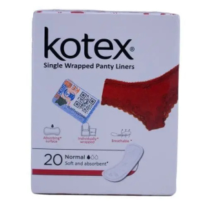 KOTEX PANTY LINERS 20'S WRAPPED (Only in Nakuru)