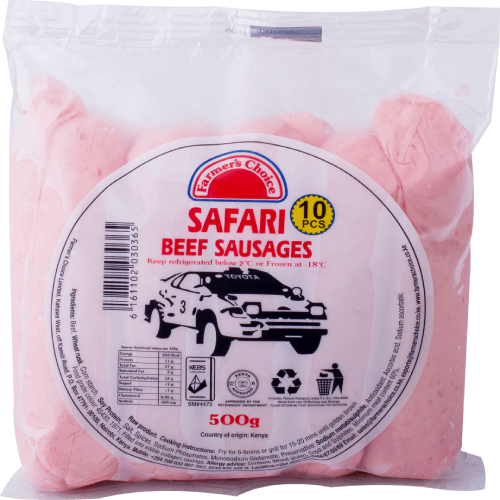 Farmers beef sausage safari 500g(only in Nakuru)