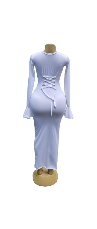 Womens Sexy Mesh Fishtail Dress with Sparkling