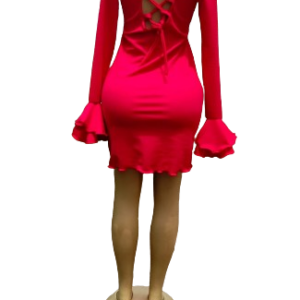 Staud Hawthorne Bell-Sleeve Minidress