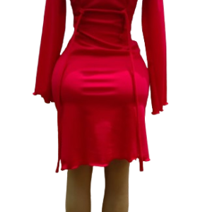 Elegant Short Red Dress