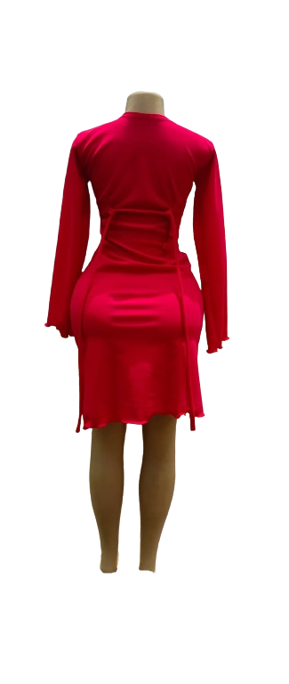 Elegant Short Red Dress