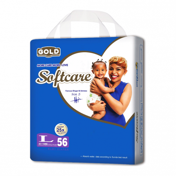 Softcare Gold Jumbo Large 9.1-15Kg 56S(only in Nakuru)