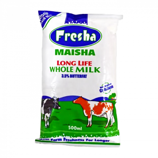 Fresha Whole Milk Pouch 500Ml(only in Nakuru)