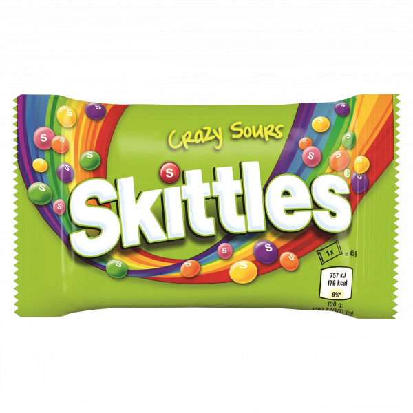 SKITTLES CRAZY SOURS 38G(Only in Nakuru)