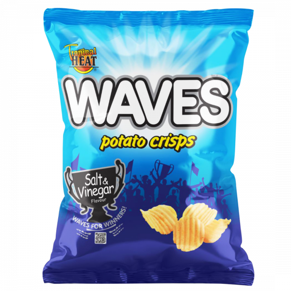 Tropical Heat Waves Potato Crisps Salt & Vinegar Snacks 30G(only in Nakuru)