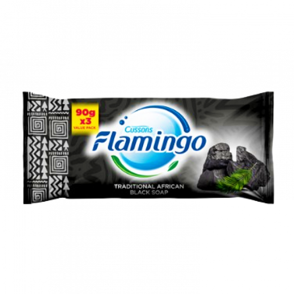 Flamingo Soap 90G X 3 Black(only in Nakuru)